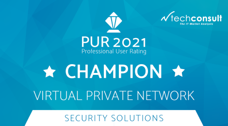 Professional User Rating 2021 Champion Auszeichnung für LANCOM VPN Lösung