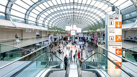 Messehalle in der Messe Düsseldorf