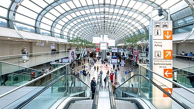 Messehalle in der Messe Düsseldorf