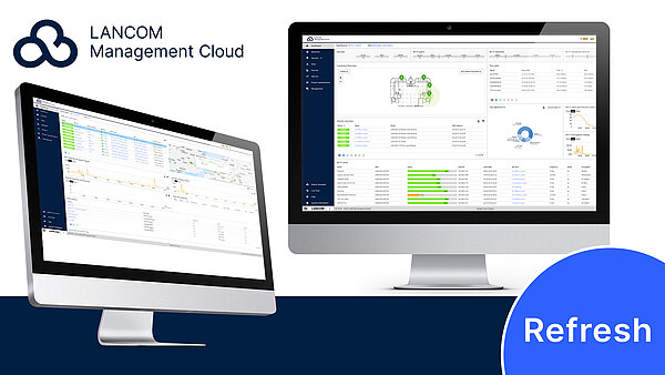 Ansicht der LMC Oberfläche in neuem LANCOM Design