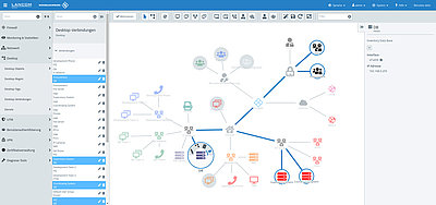 Screenshot von Benutzeroberfläche Desktop-Verbindungen LANCOM R&S®Unified Firewalls