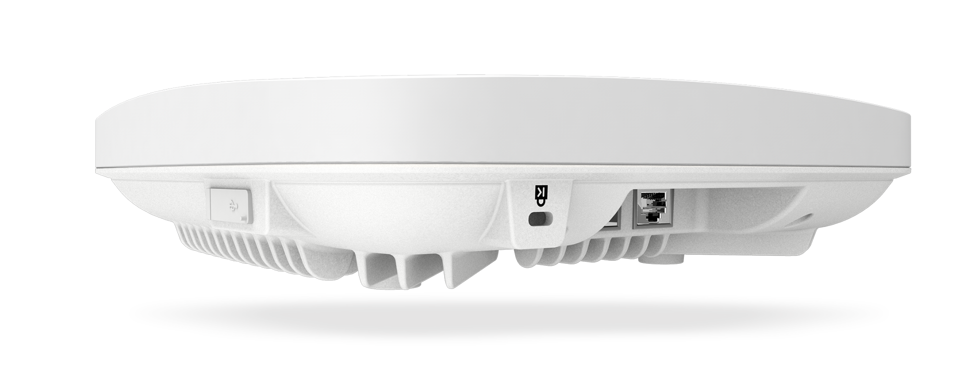 Produktfoto LANCOM LX-7500 von der Seite mit Sicht auf die Anschlüsse