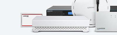 Headerbanner mit LANCOM Wireless LAN Produkten