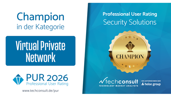 LANCOM VPN als Professional User Rating Champion 2025