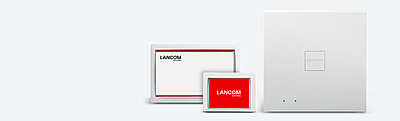 Produktkollage der Wireless ePaper-Produkte von LANCOM