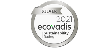 Abbildung des Logos der Ecovadis Silber-Auszeichnung 2021
