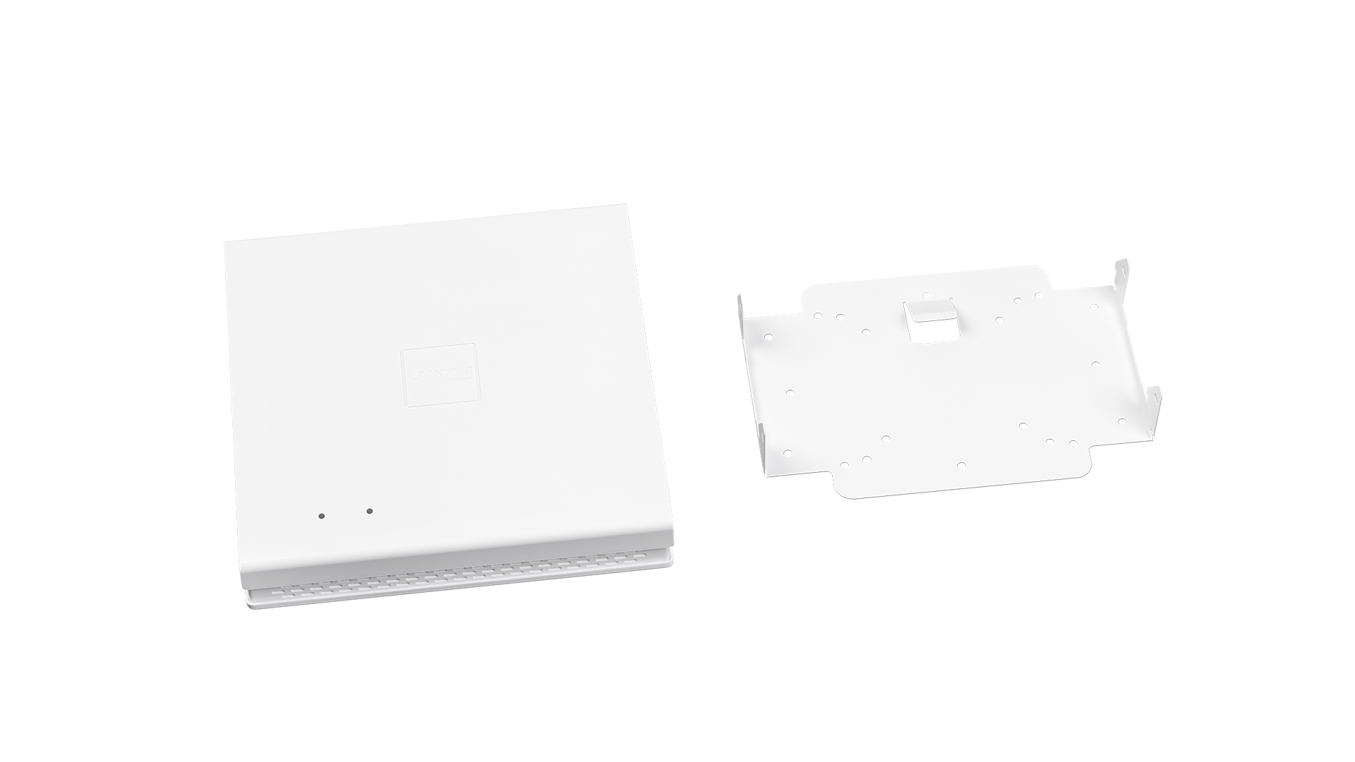 Produktfoto des LANCOM LX-6500 und des Wall Mounts