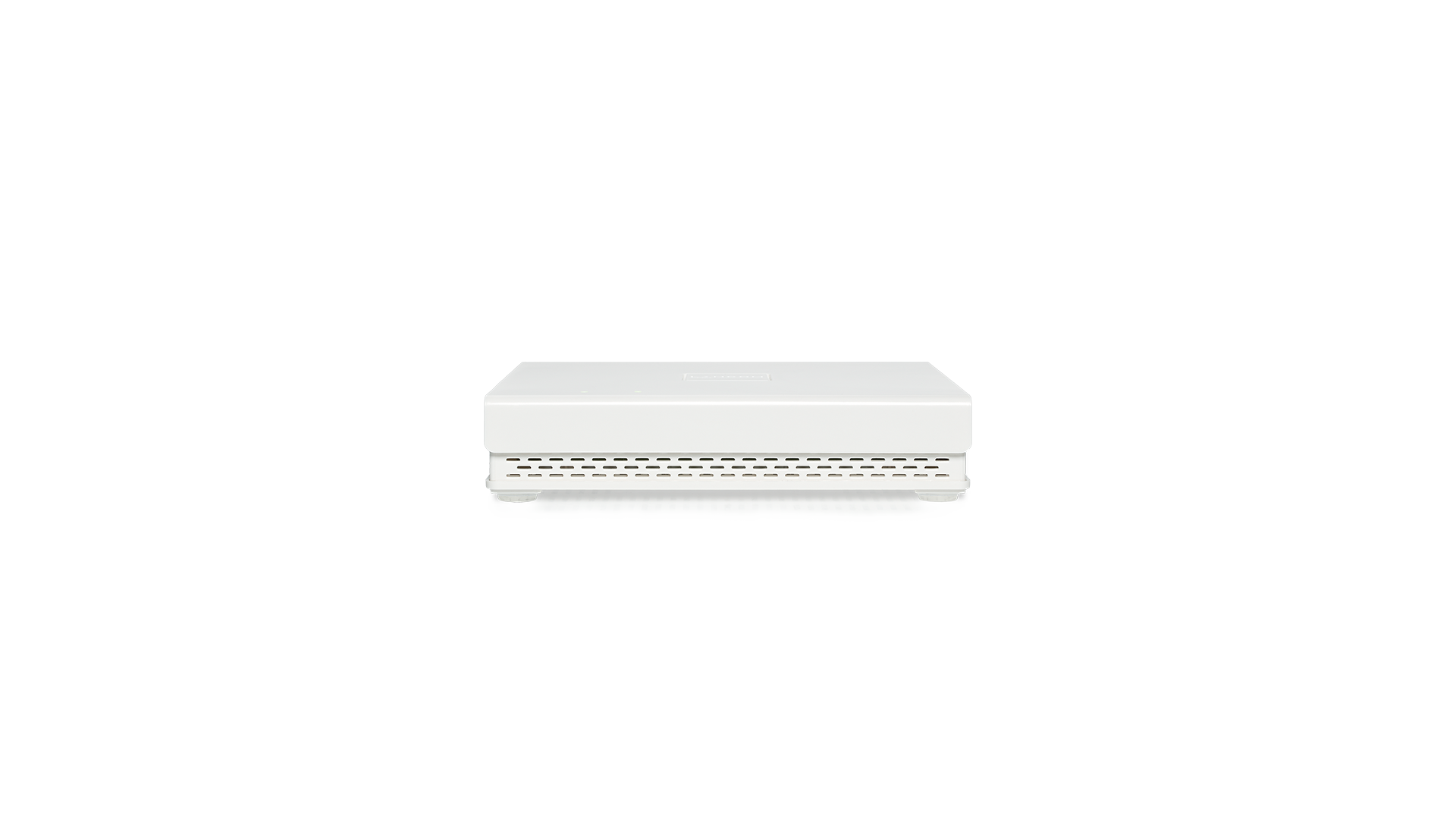 Weißer, quadratischer Access Point LANCOM LX-6500E in Frontansicht