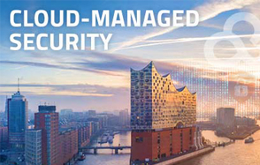 Cloud-managed Security Bild mit Stadtübersicht