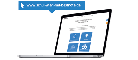 Visual Special Interest Webseite www.schul-wlan-mit-bestnote.de